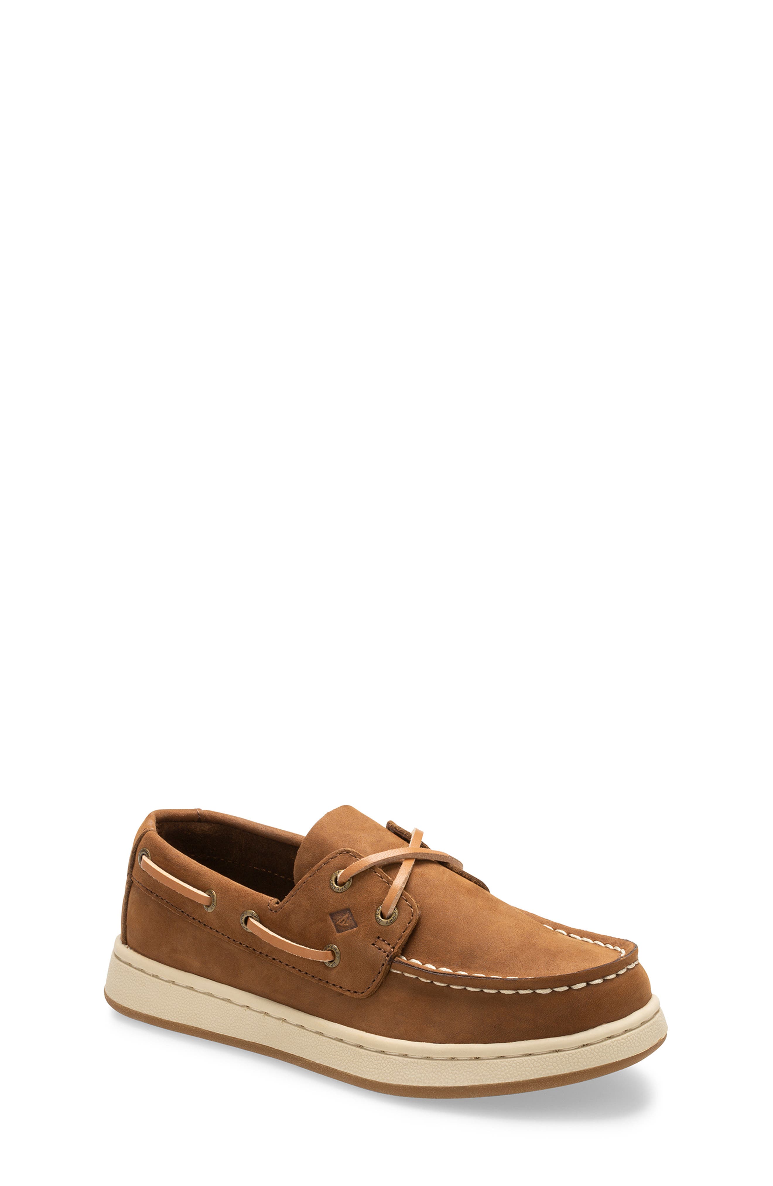SPERRY TOP-SIDER<sup
®</sup
 Sperry Kids Cup II Boat Shoe, Main, color, Brown