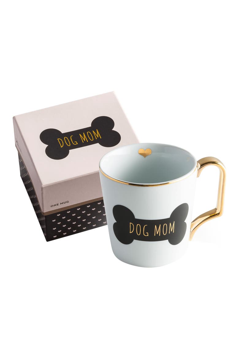 Dog Mom Mug, Main, color, WHITE/ GOLD/ BLACK