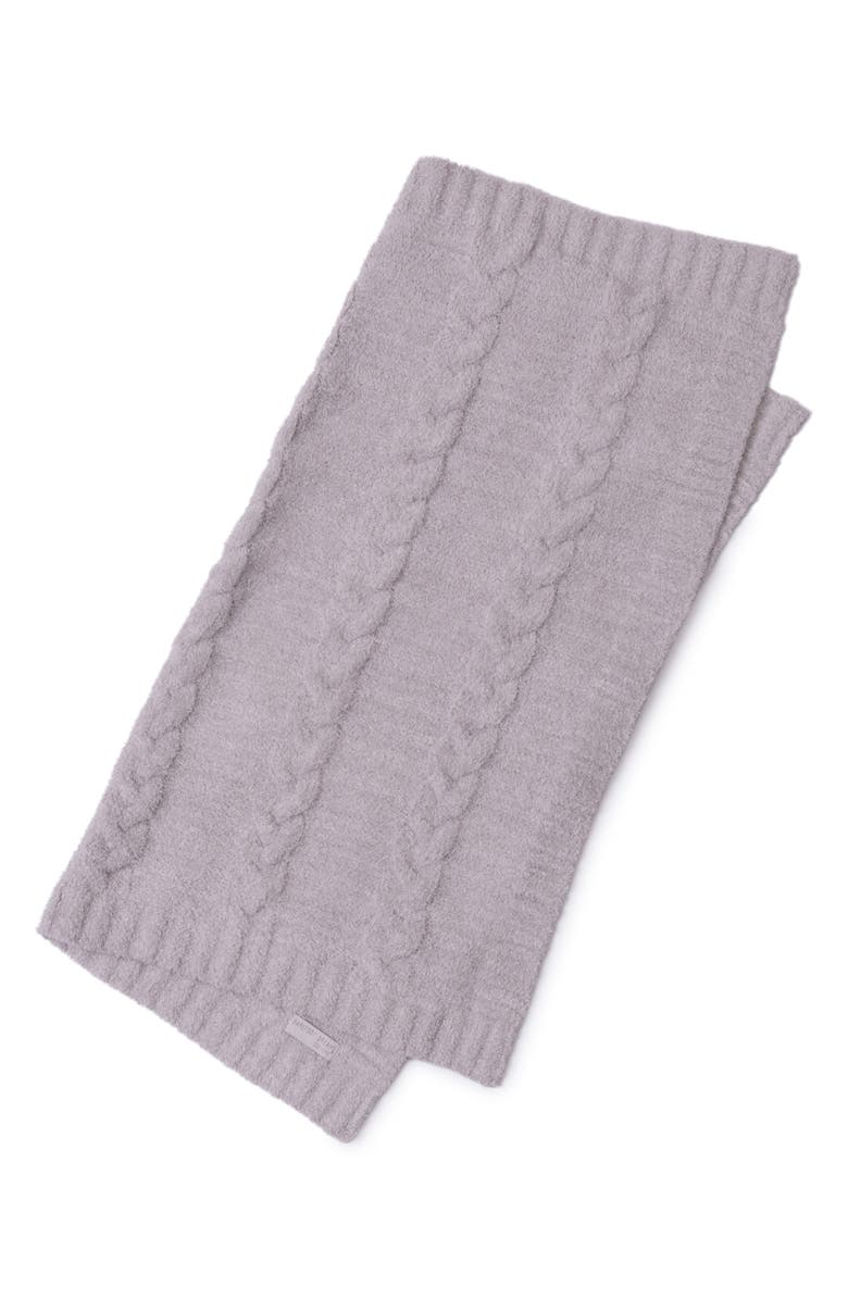 Barefoot Dreams<sup>®</sup> CozyChic<sup>®</sup> Cable Receiving Blanket, Alternate, color, He Almond-Sandstone