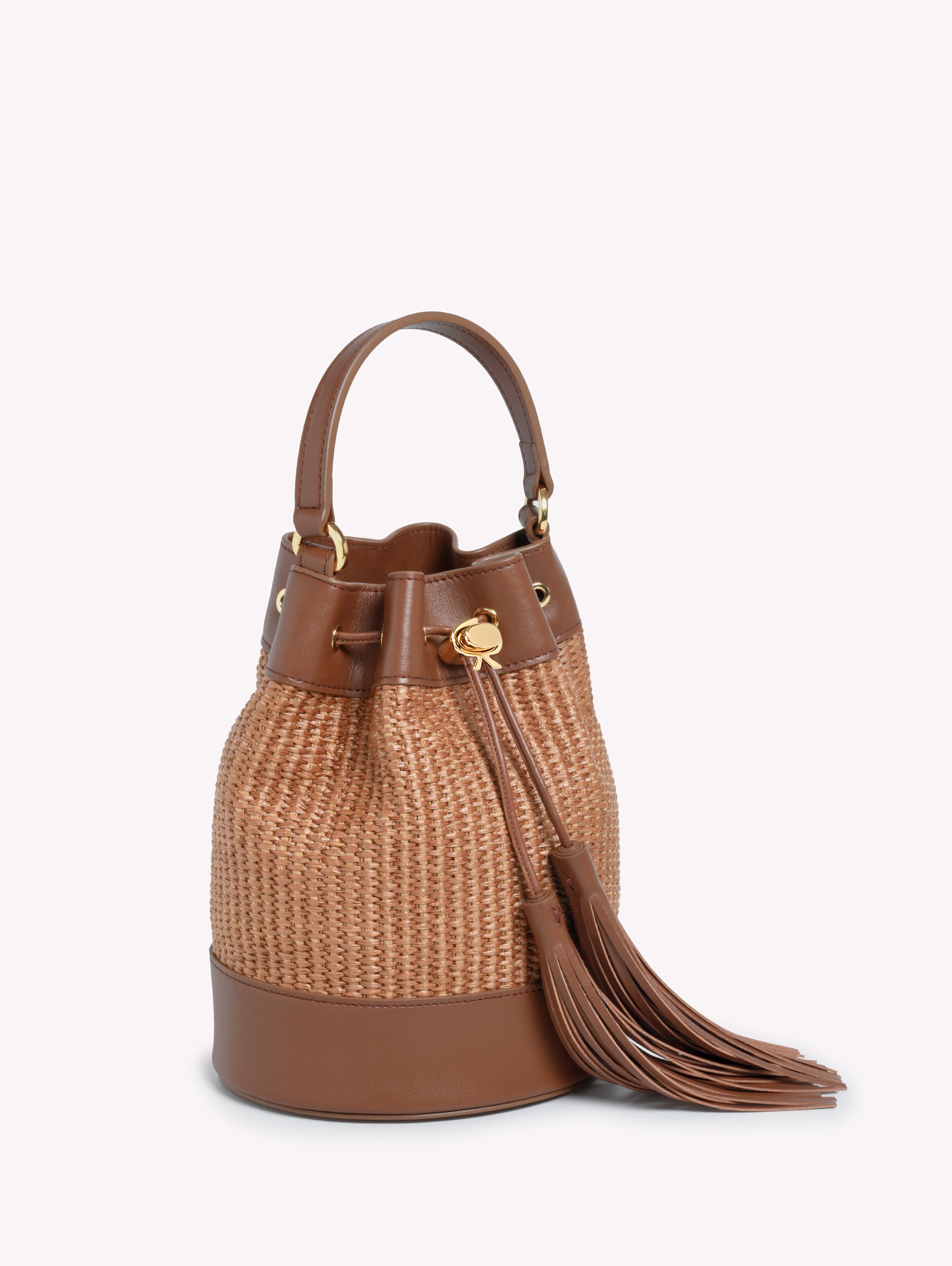 Gianvito Rossi Sienna Bag, Alternate, color, Brown Raffia And Leather