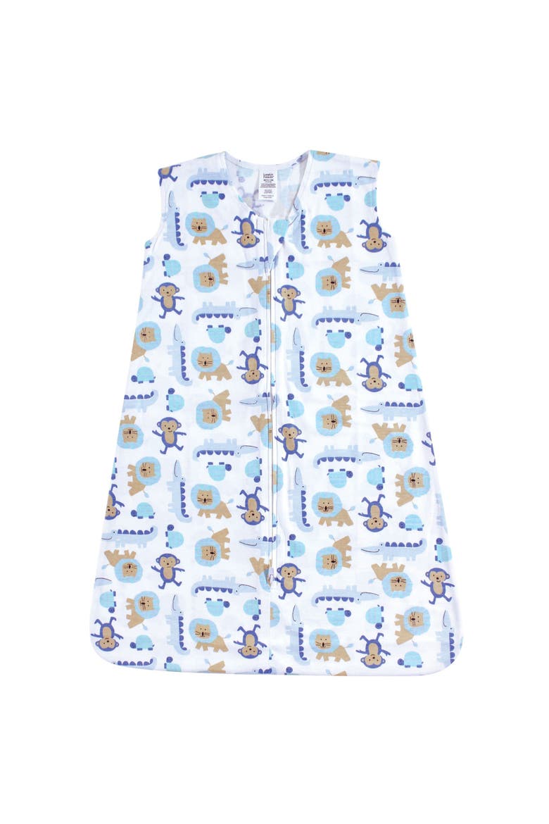 Sleeveless Cotton Jersey Wearable Sleep Quilt, Main, color, Boy Jungle Jersey
