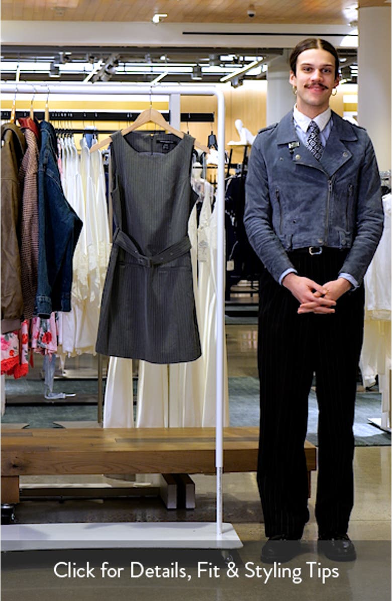 Minka Pinstripe Belted Minidress, sales video thumbnail