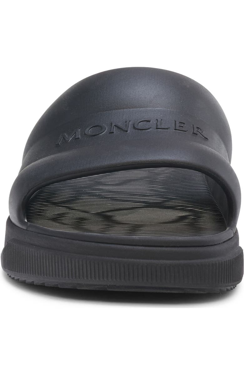 Moncler Logo Slide Sandal, Alternate, color, Black