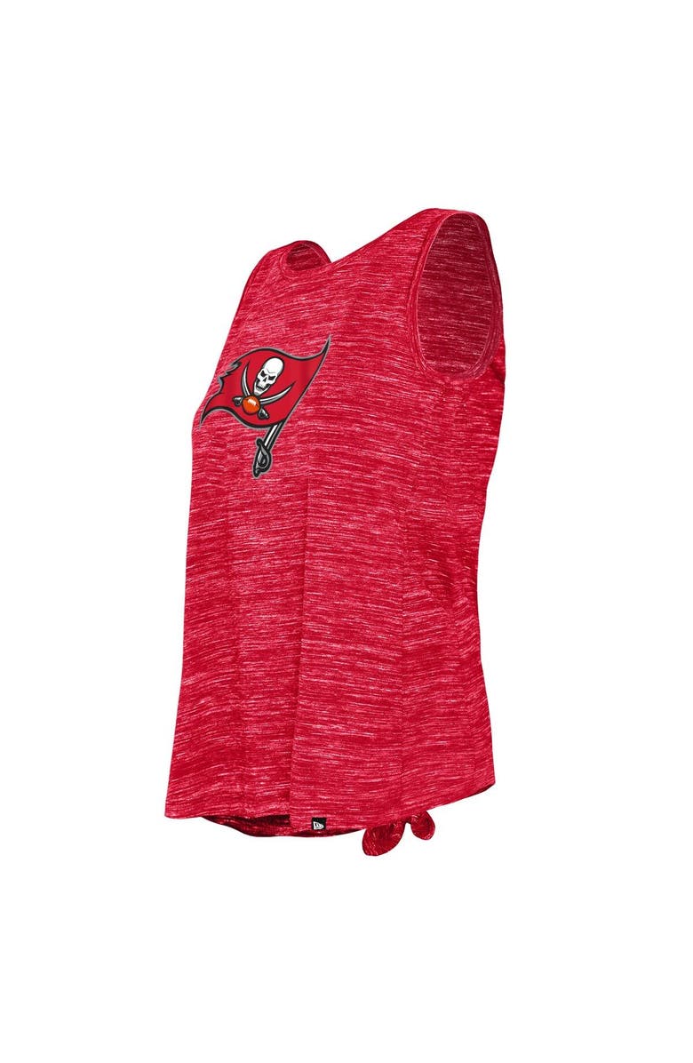 New Era Women's New Era Red Tampa Bay Buccaneers Space Dye Tie-Back Tank Top, Alternate, color, 