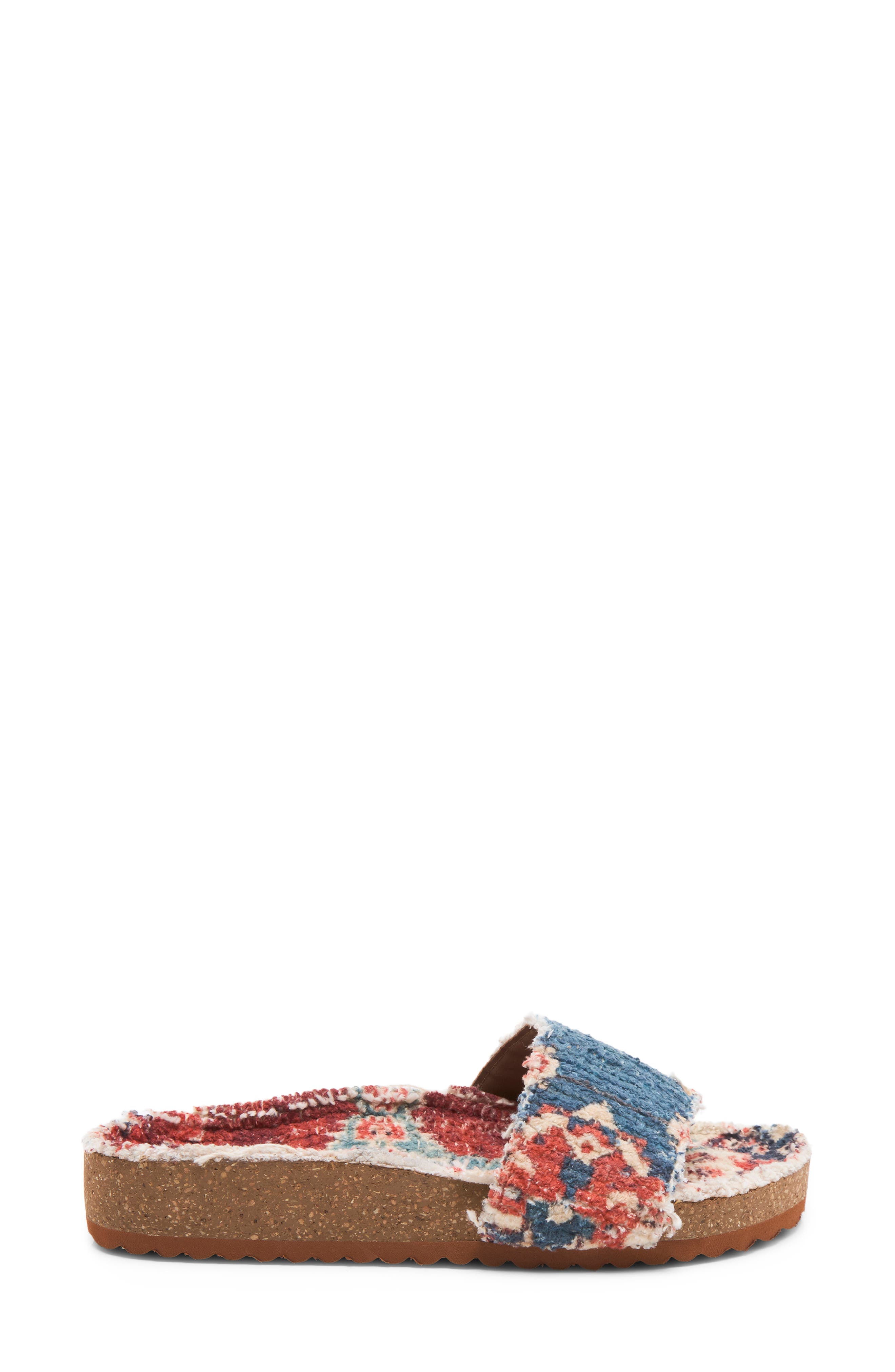 Woven Wonders Slide Sandal, Alternate, color, NAVY RUST COMBO