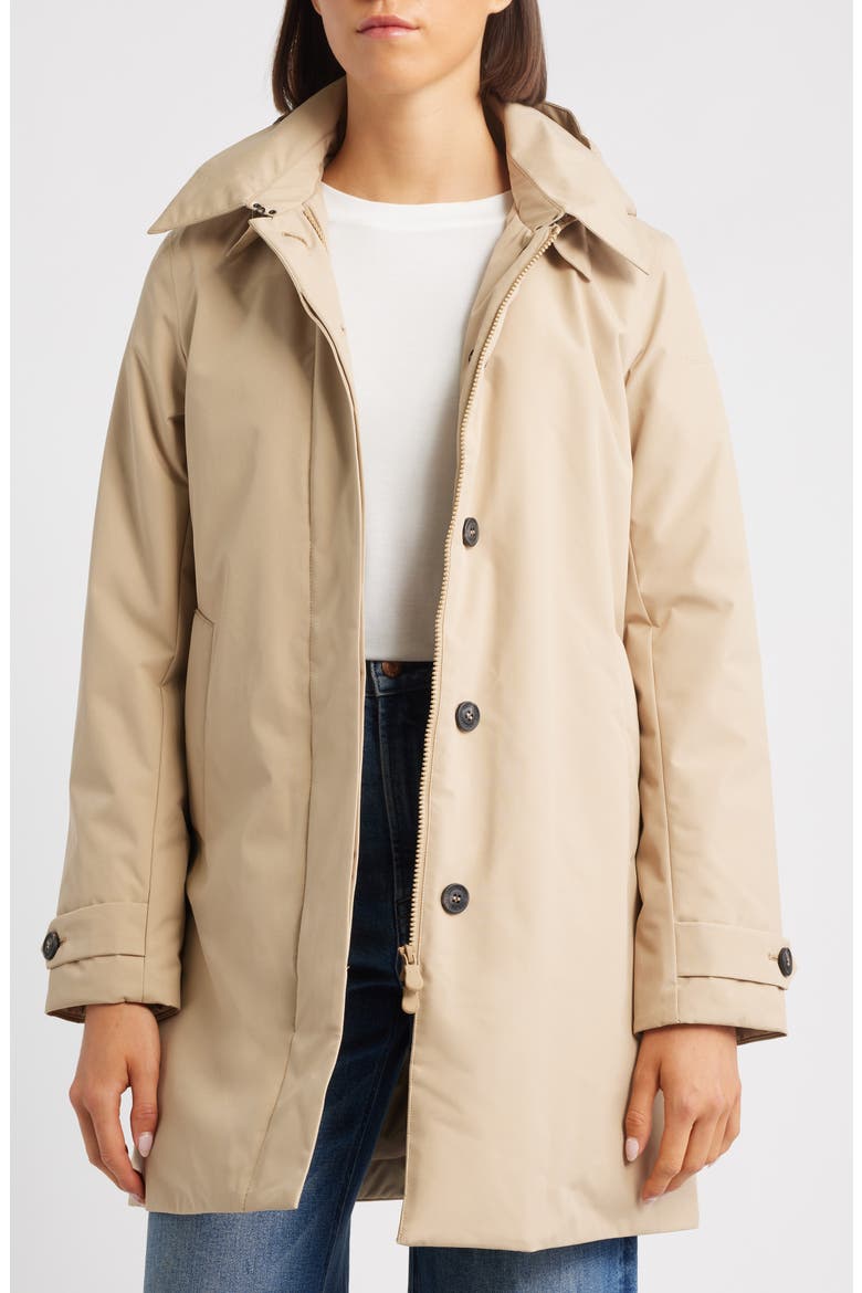 Embie Water Resistant Hooded Jacket, Alternate, color, STARDUST BEIGE
