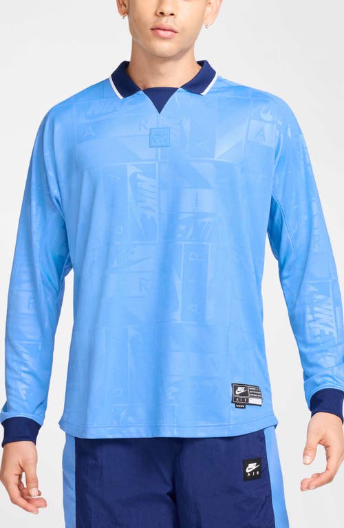 Nike Air Long Sleeve Mesh Jersey In Blue