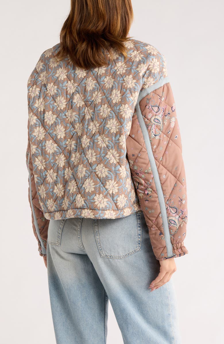 BLANKNYC Bloom Bash Quilted Bomber Jacket, Alternate, color, Paisley Petal