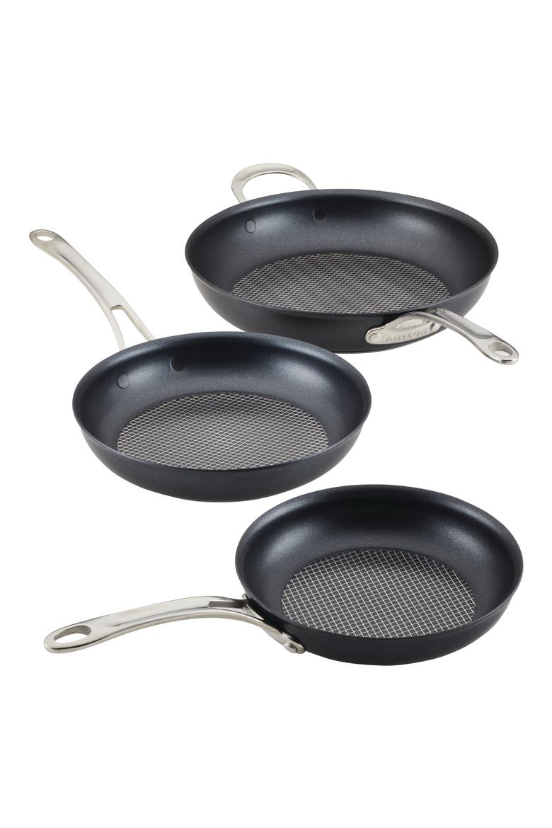 3-Piece Skillet Set, Main, color, GRAY