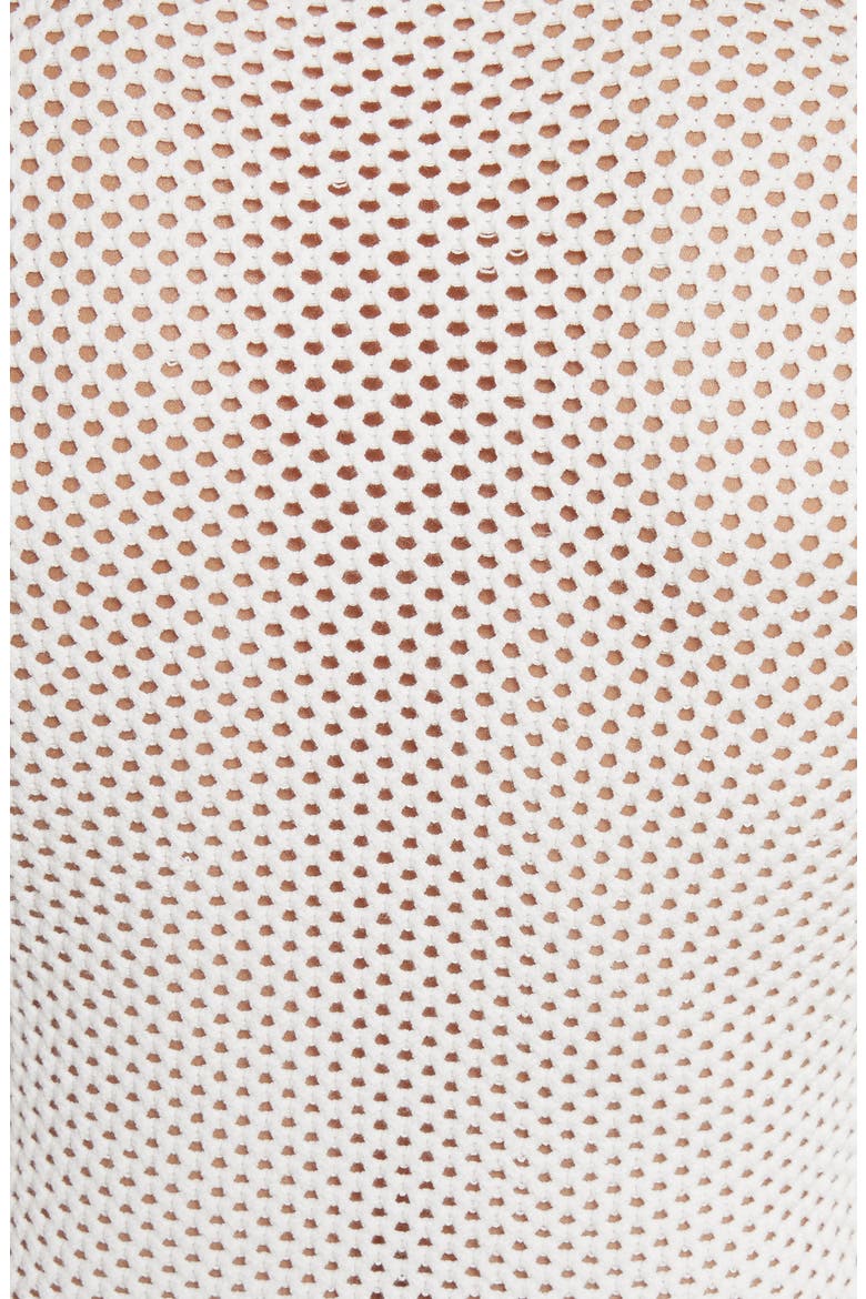 Jones Fishnet Sweater, Alternate, color, WHITE