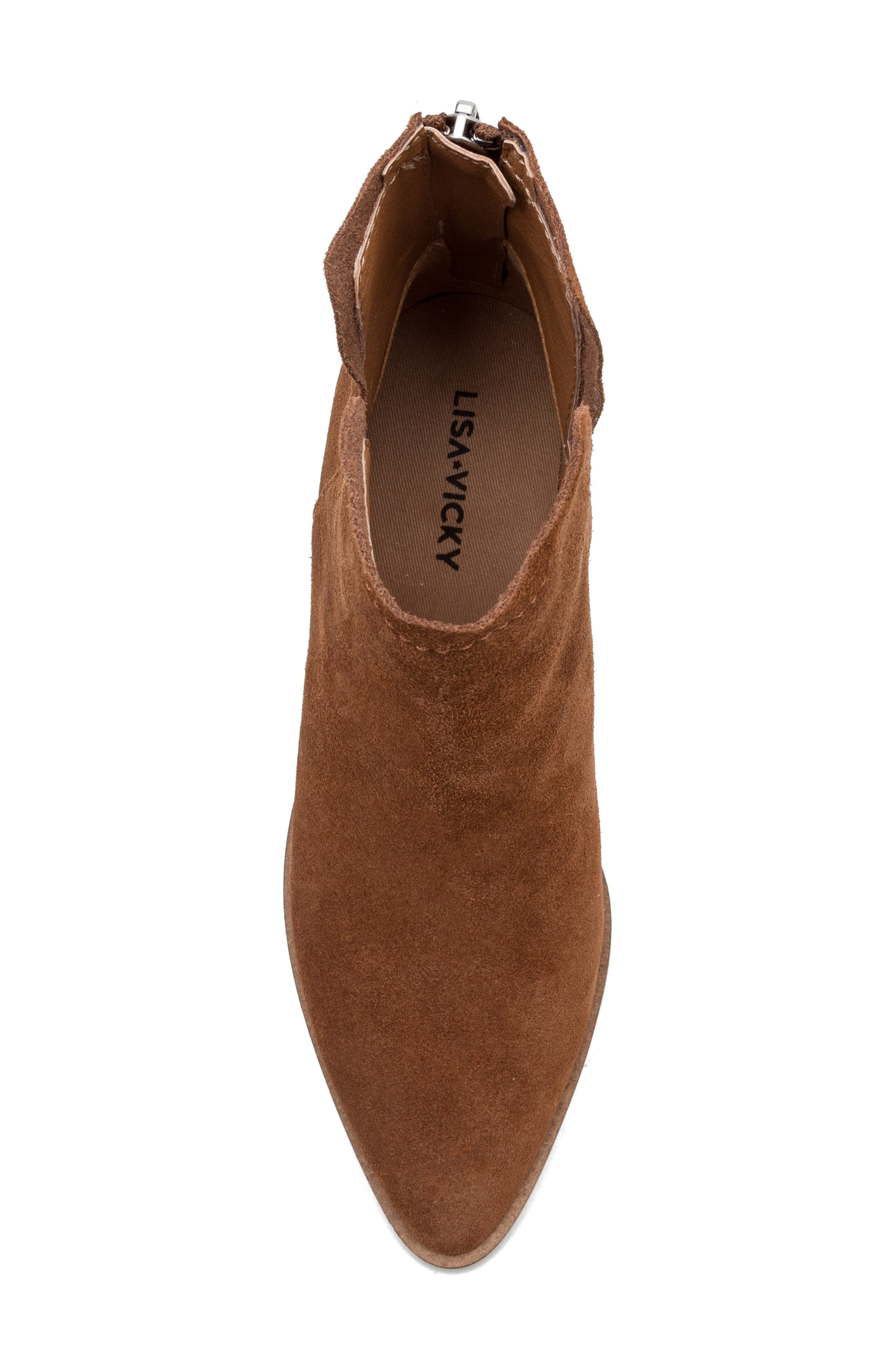 Noblex Bootie, Alternate, color, DARK COGNAC