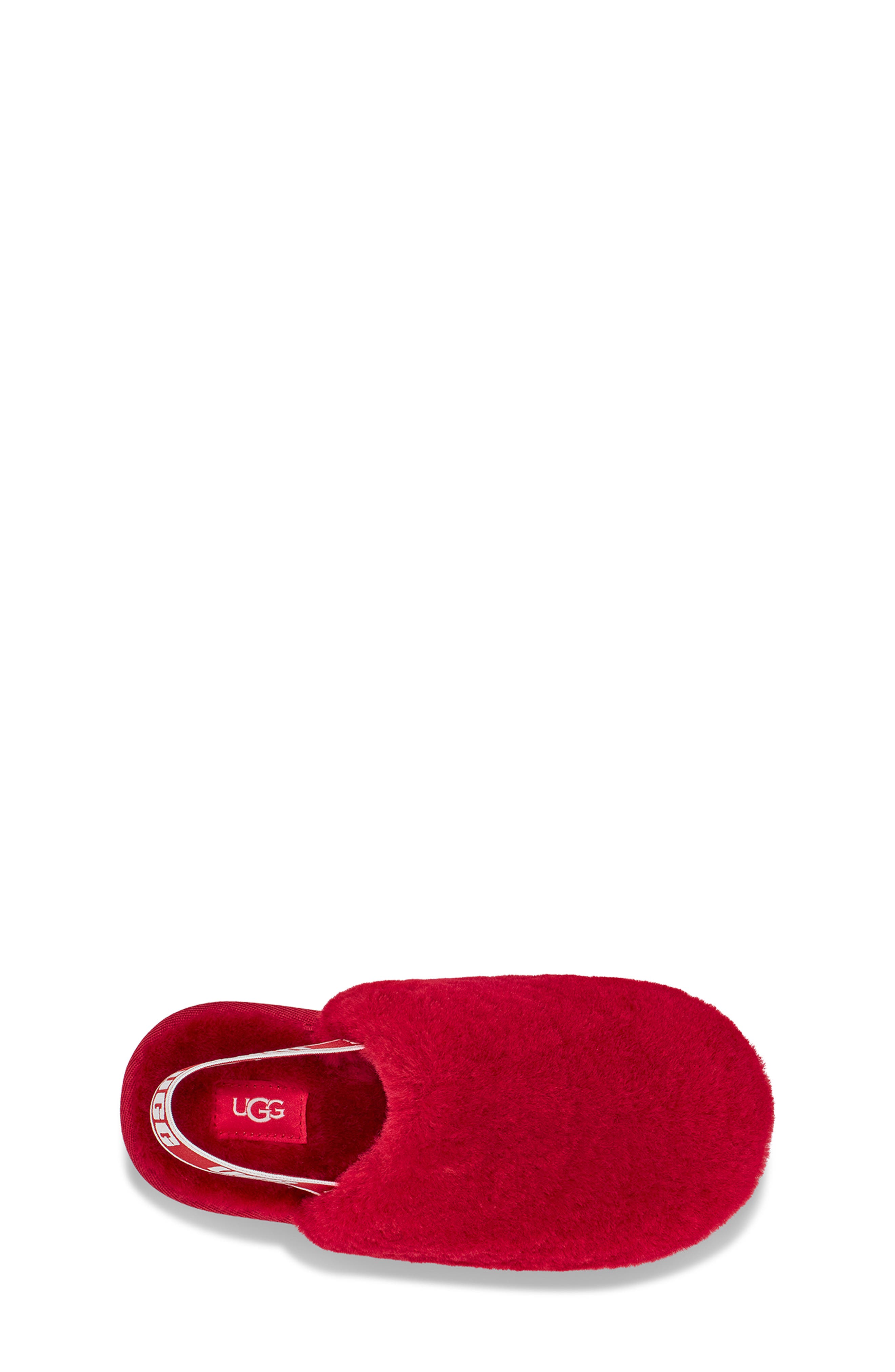 Fluff Yeah Genuine Shearling Clog, Alternate, color, SAMBA RED