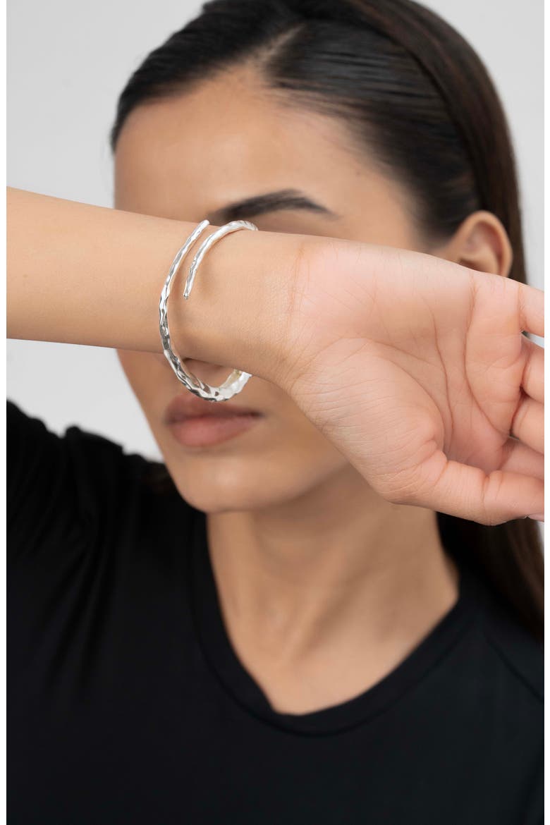 Raya Bangle, Alternate, color, SILVER