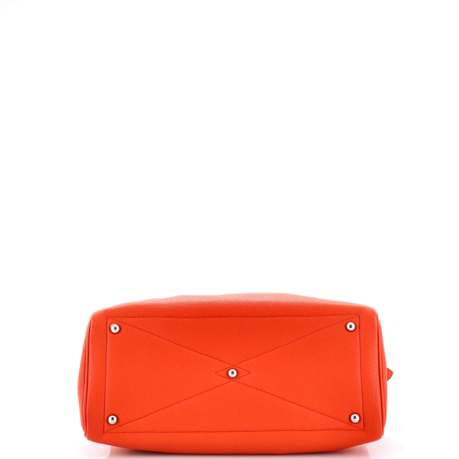 Pre-Owned Hermes Victoria II Bag Clemence 35, Alternate, color, Feu