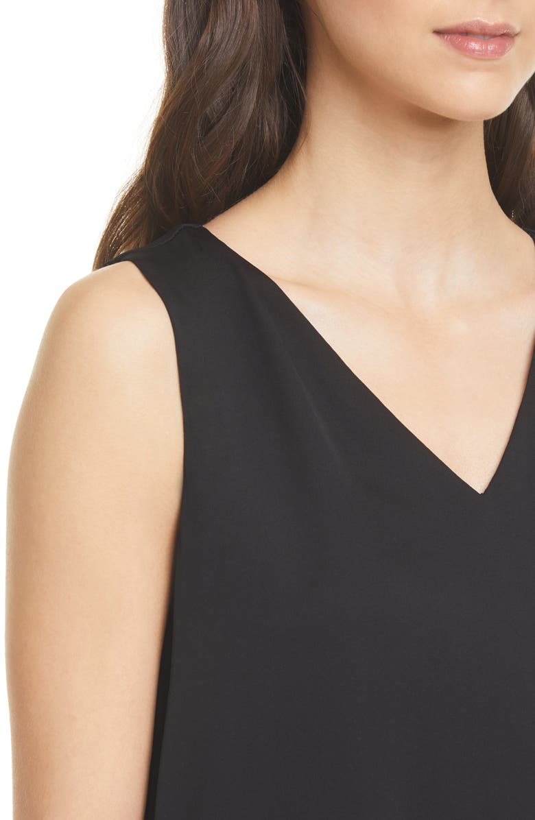 Nordstrom Signature Sleeveless Stretch Silk Top, Alternate, color,