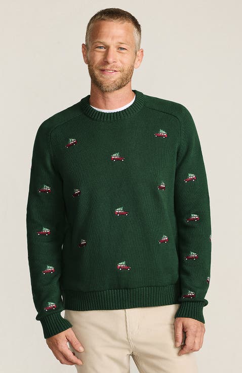 Classic Cotton Drifter Signal Flags Crew Neck Sweater