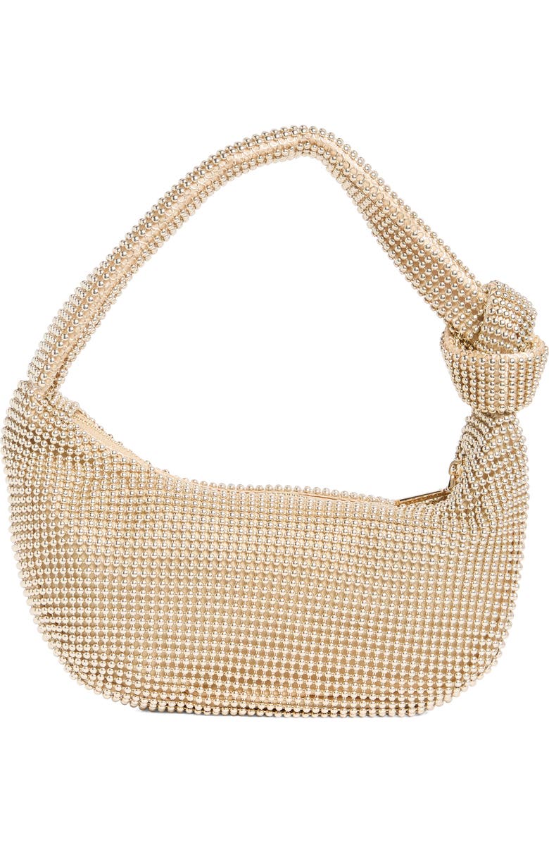 Olga Berg Franka Ball Mesh Shoulder Bag, Main, color, Gold