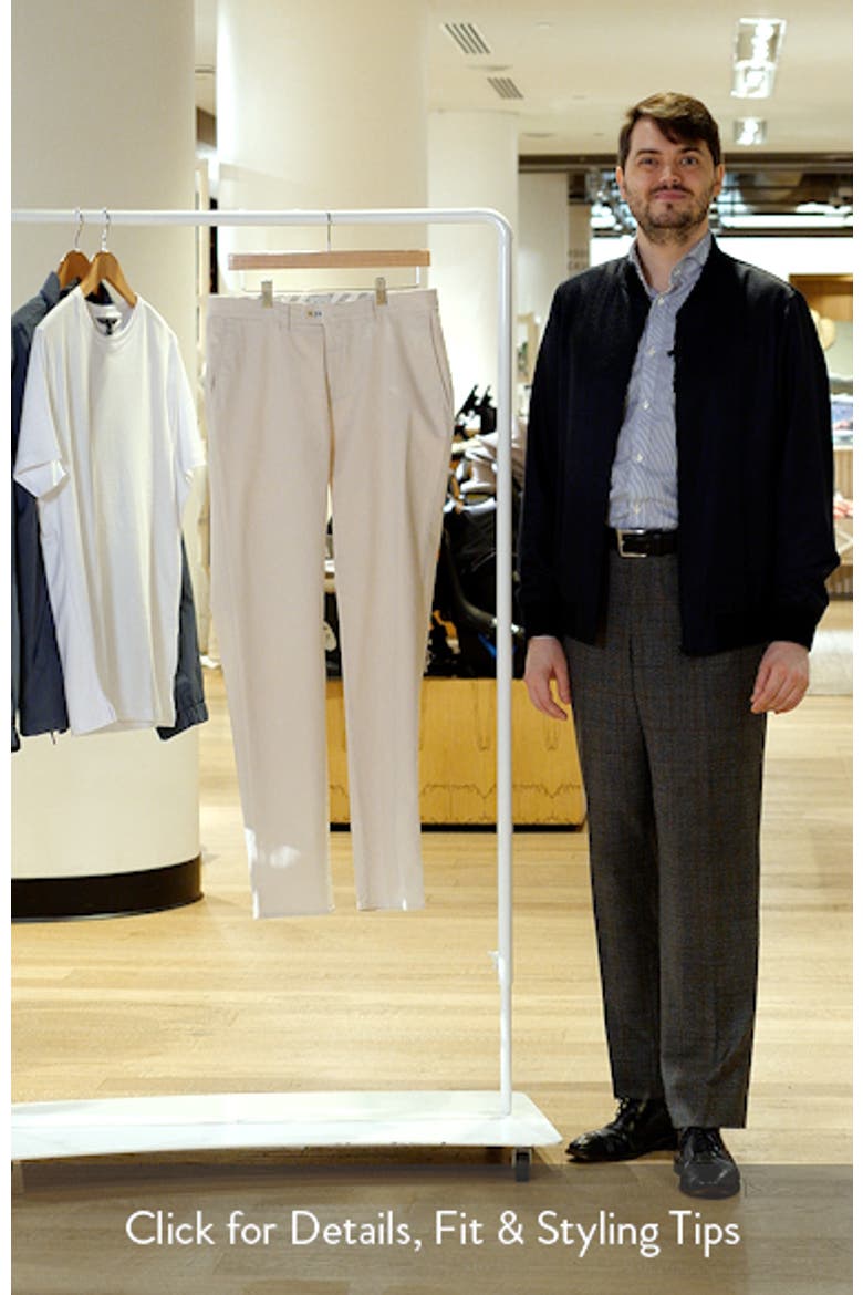 Fabio IDX Flat Front Modern Fit Cotton Blend Chinos video