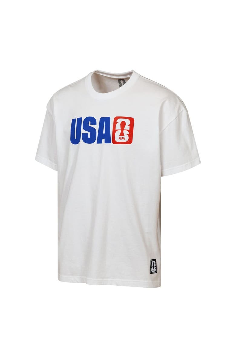 Men's Outerstuff FIFA World Cup 2026 Livery Oversized T-Shirt - White, Alternate, color, White