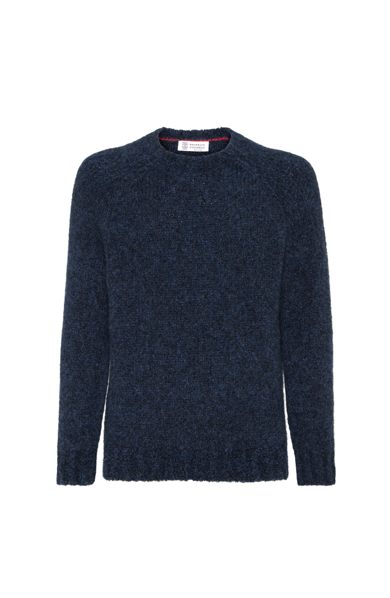 Brunello Cucinelli Flecked sweater, Main, color, Navy Blue