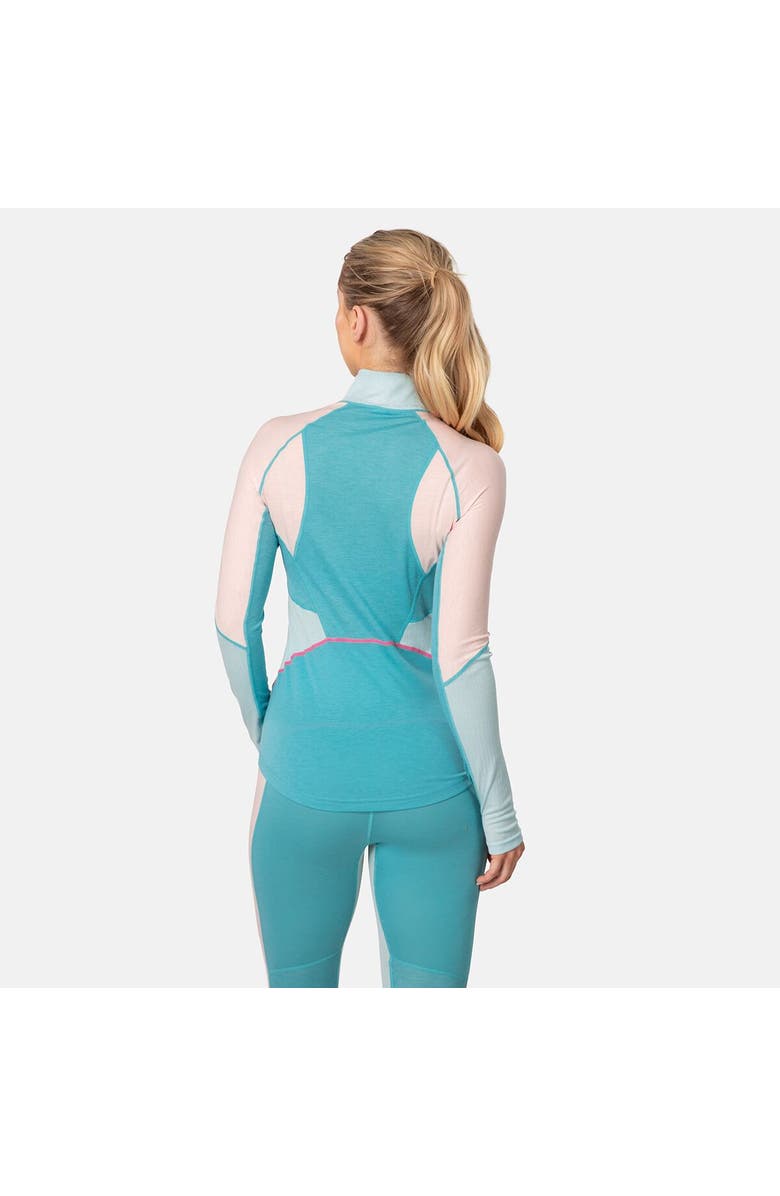 Kari Traa Alma 1/2-Zip Long-Sleeve Baselayer Shirt - Women's, Alternate, color, Blue Lagoon