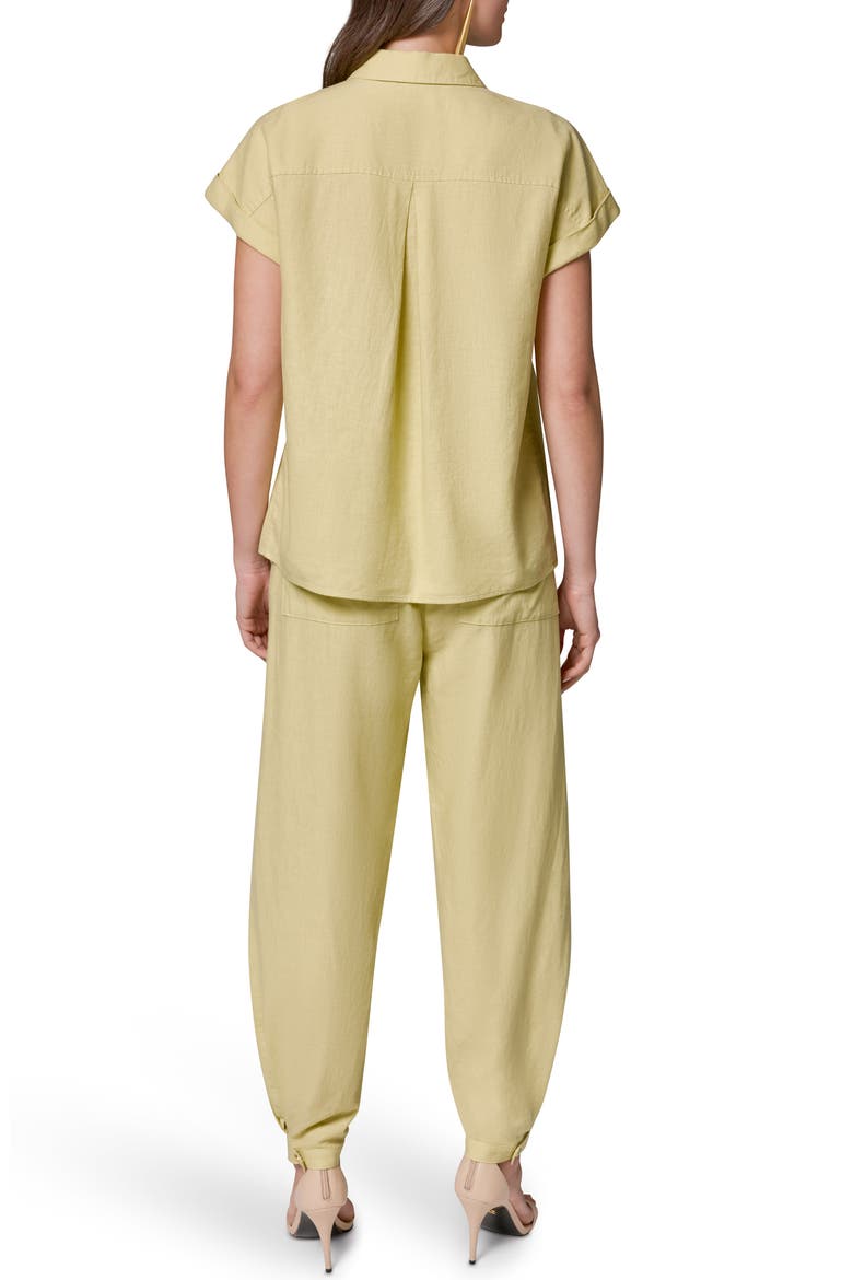 Dolman Sleeve Linen Blend Shirt, Alternate, color, CITRUS
