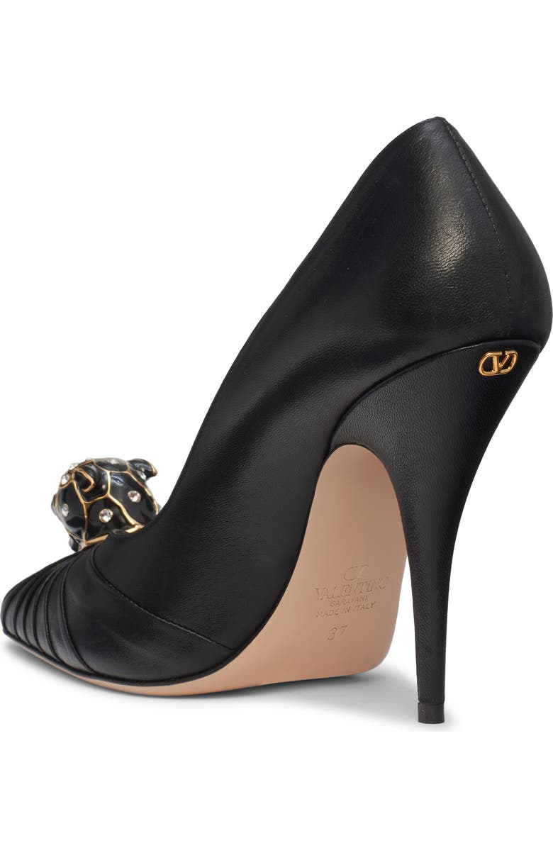 Valentino Garavani Panther Pointed Toe Pump, Alternate, color, 0No Nero