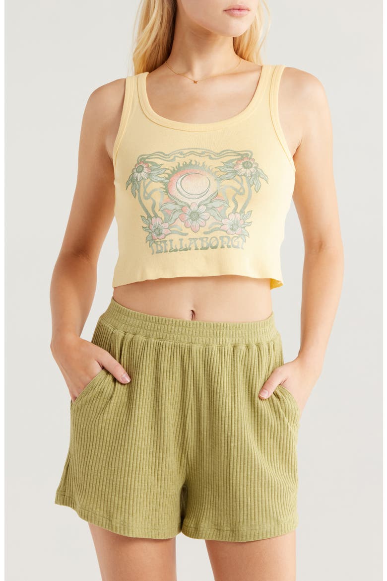 Garden Goddess Cotton Graphic Tank, Main, color, FRESH SQUEEZED