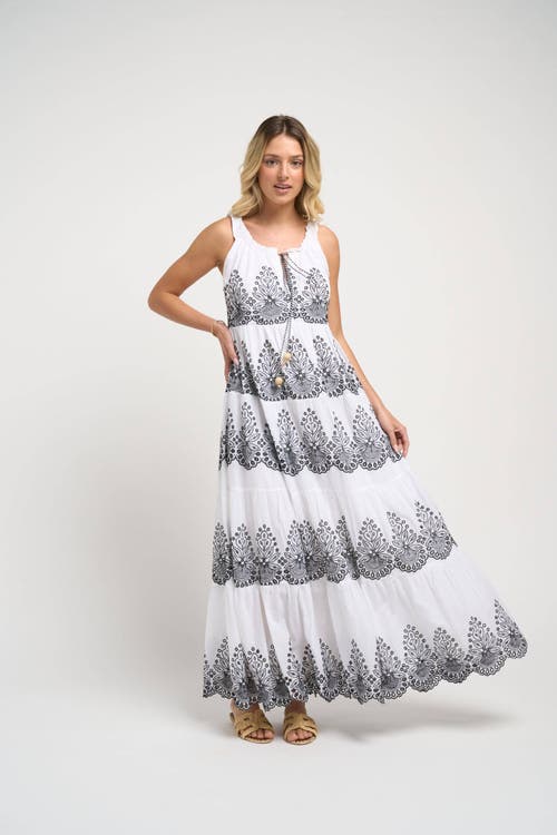 Guadalupe Design Pegasus Dress In Black And White
