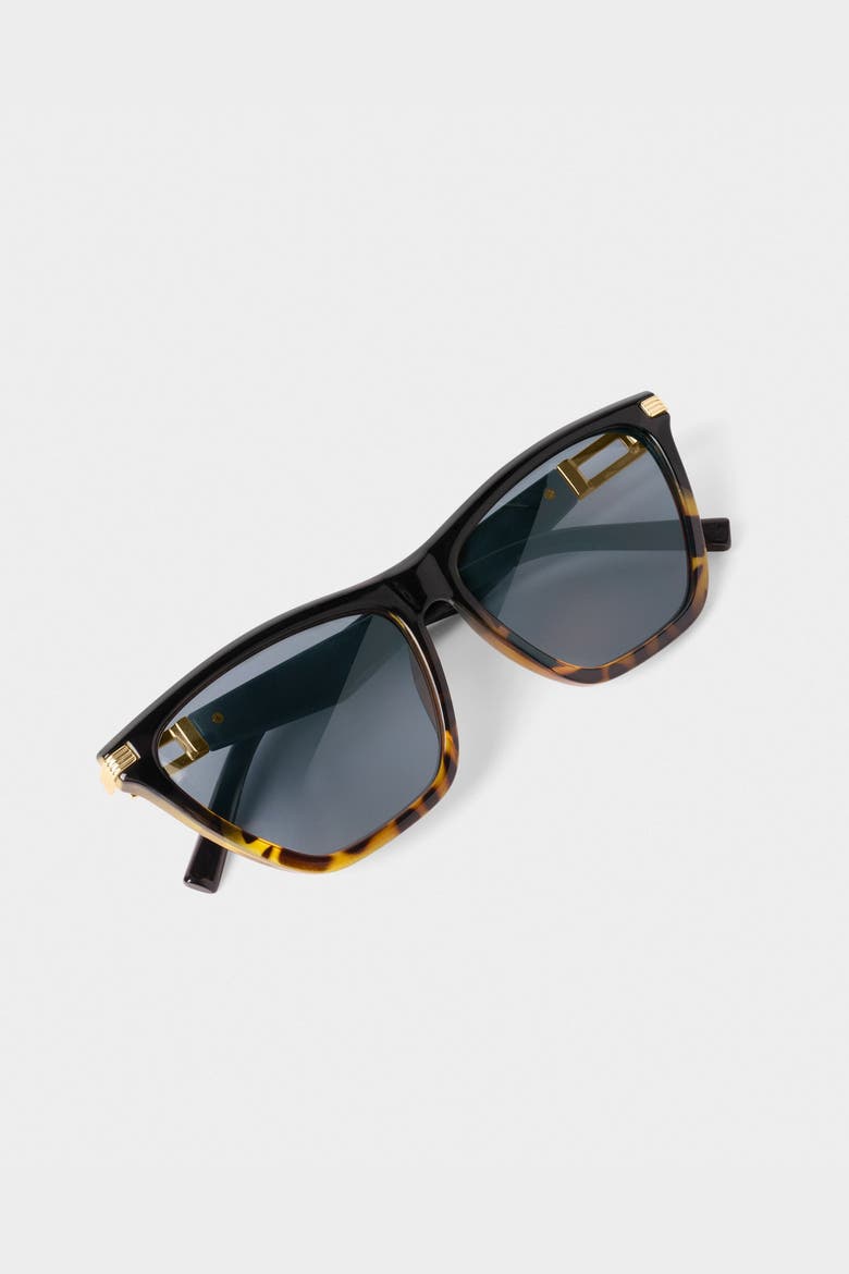 Marbella Sunglasses in Black Tortoiseshell Gradient, Alternate, color, Black Tortoiseshell