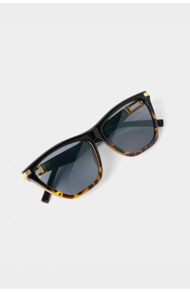 Katie Loxton Marbella Sunglasses in Black Tortoiseshell Gradient, Alternate, color, Black Tortoiseshell