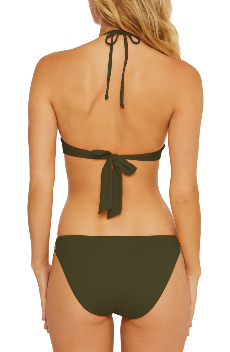 Becca Delilah Triangle Bikini Top, Alternate, color, Cactus