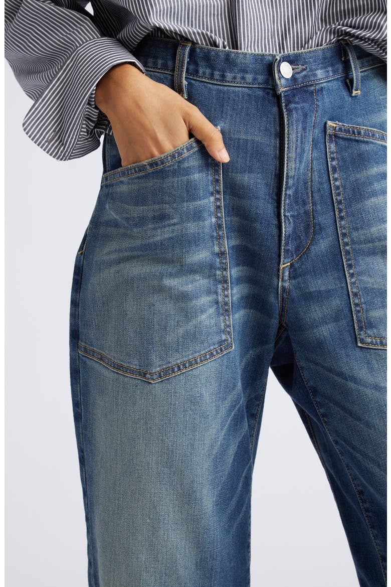 Shon Barrel Jeans, Alternate, color, CLASSIC WASH
