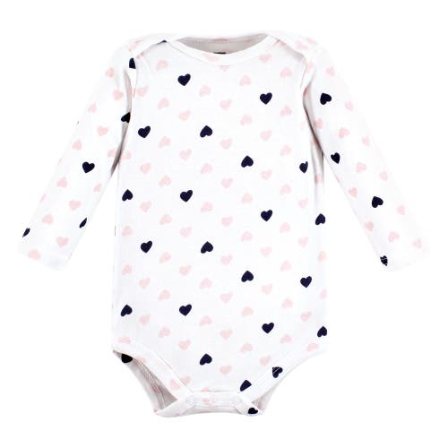 Hudson Baby Little Soft Cotton Long-sleeve One-piece 3pk