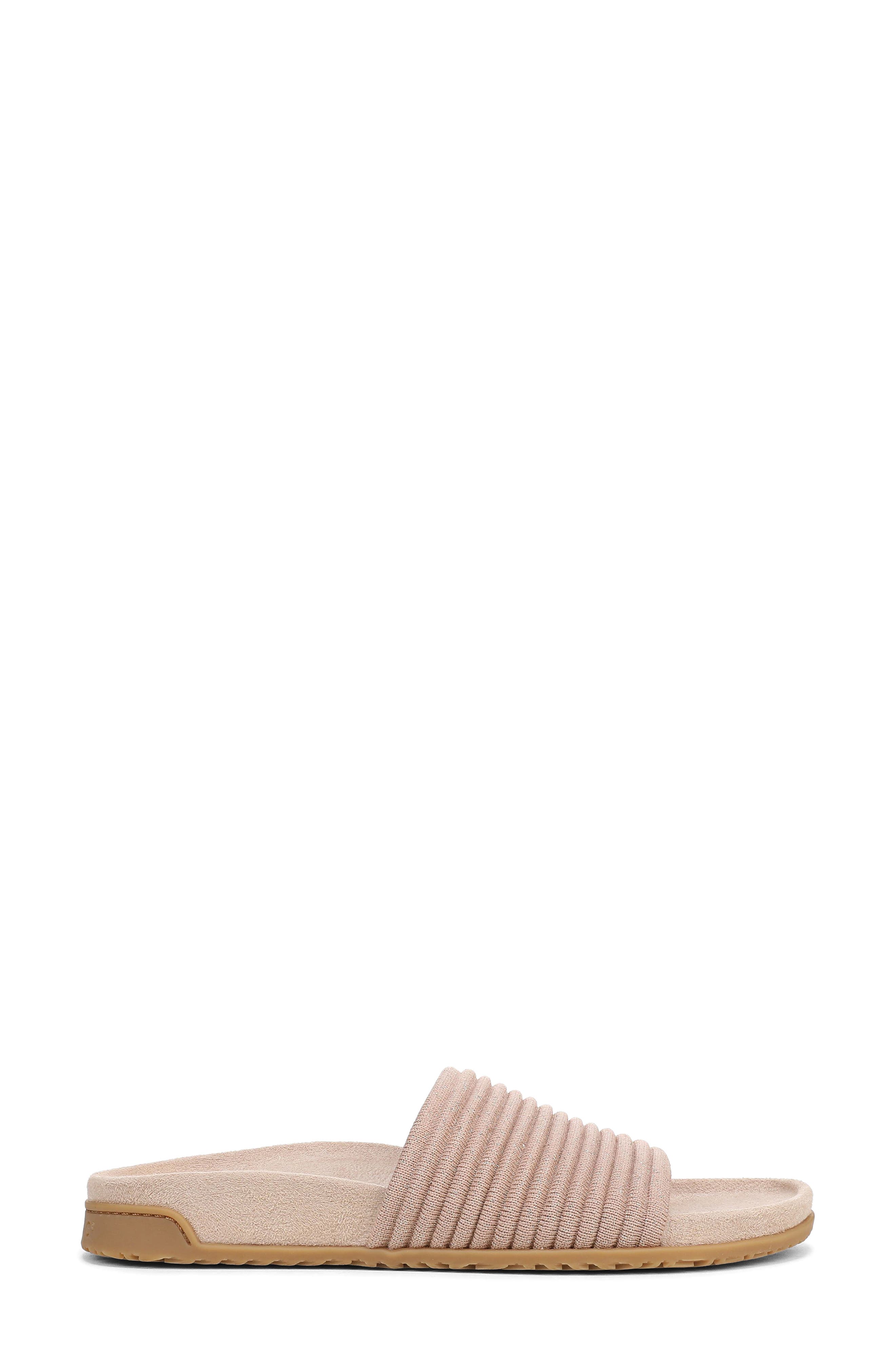 Evie Slide Sandal, Alternate, color, RUGBY TAN GOLD