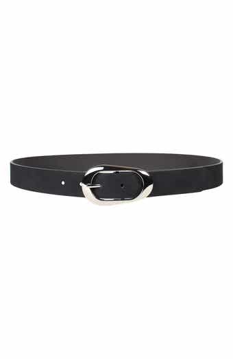 Linea Pelle Elongated Oval Buckle Belt