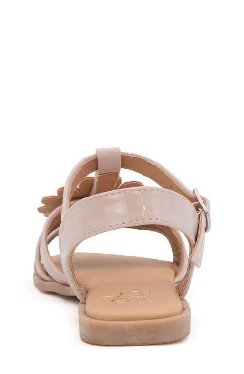 Yoki Kids' Flower Sandal In Beige