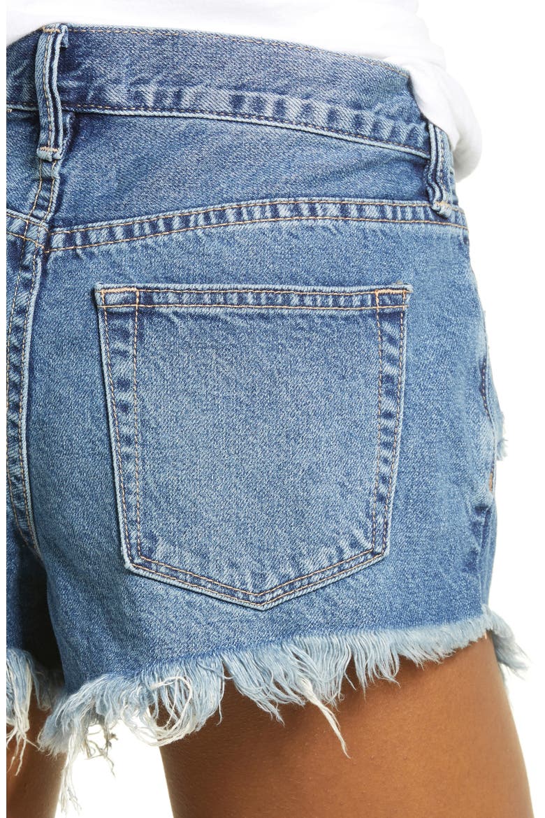 Loving Good Vibrations Shorts, Alternate, color, MID INDIGO