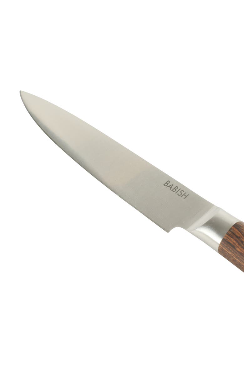 Carving Knife High Carbon 1.4116 German Steel Slicing Knife with Pakka Wood Handle, Alternate, color, Dark Brown