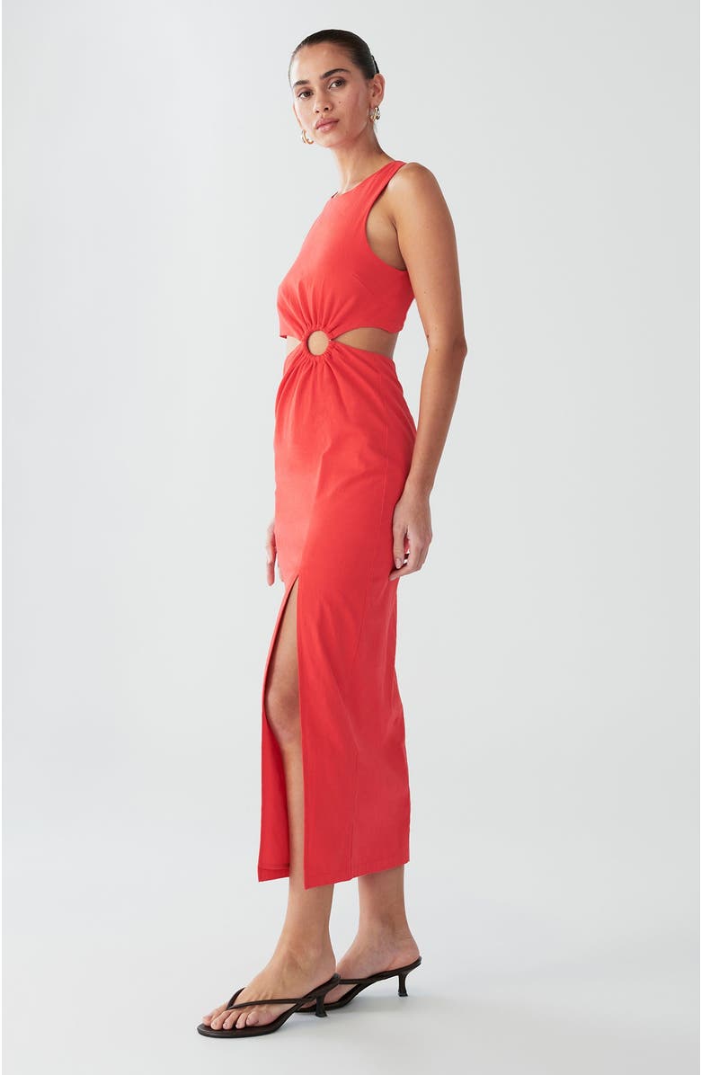 BWLDR Marigot Dress, Alternate, color, Coral