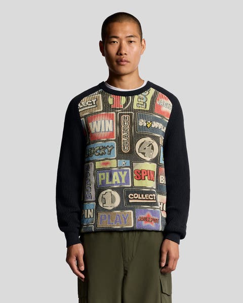 Fruit Machine Graphic Crew Neck Sweater