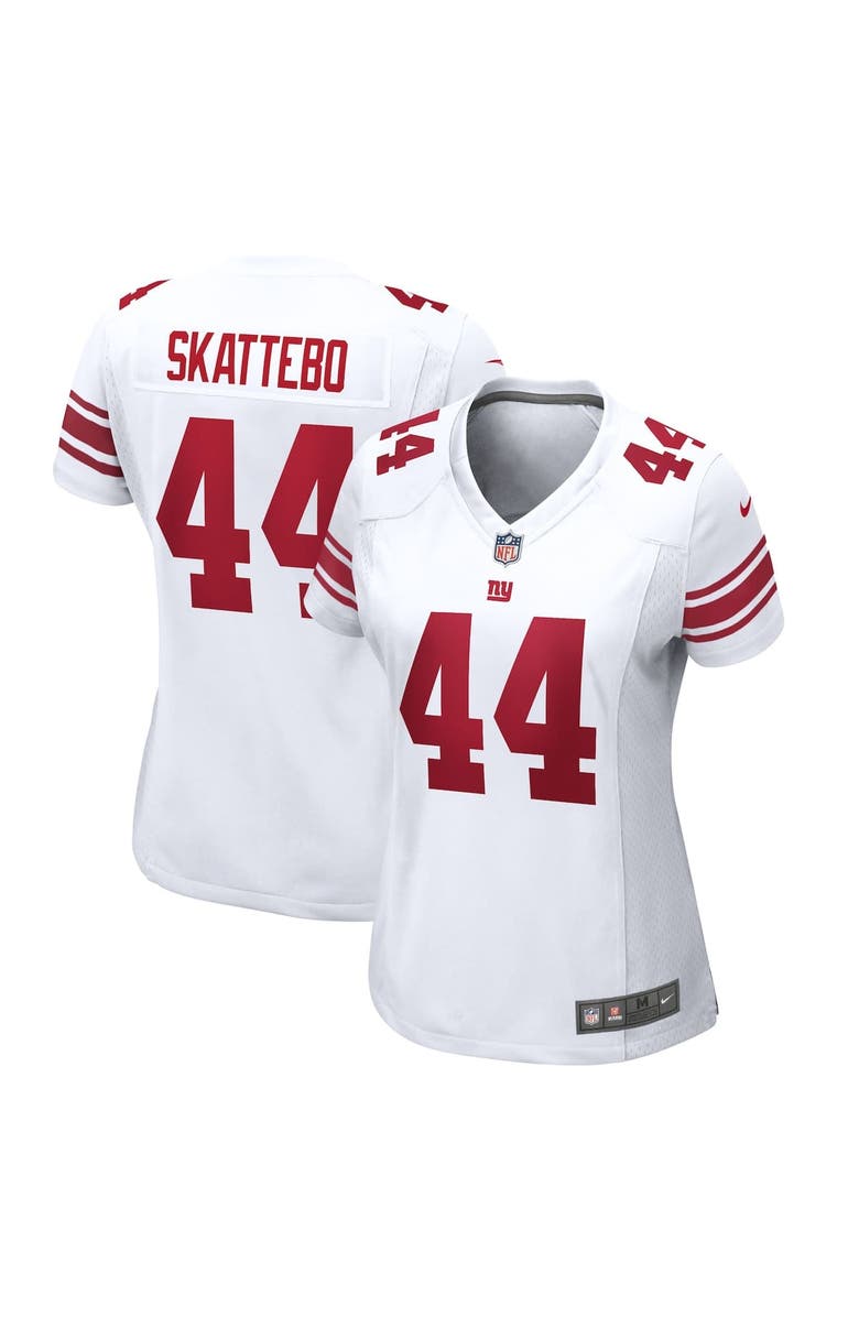Nike Women's Nike Cam Skattebo White New York Giants Game Jersey, Main, color, White
