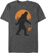 Lost Gods Men's Lost Gods Halloween Bigfoot Trick-or-Treat  Graphic T-Shirt
