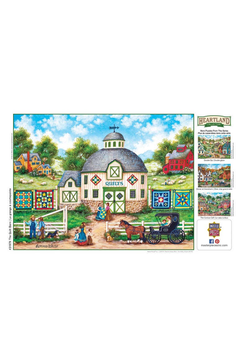The Quilt Barn 550 Piece Jigsaw Puzzle, Alternate, color, Multicolor