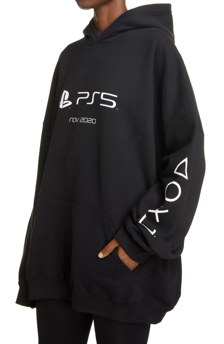 Balenciaga x Sony PlayStation 5 Oversize Hoodie, Alternate, color, 
