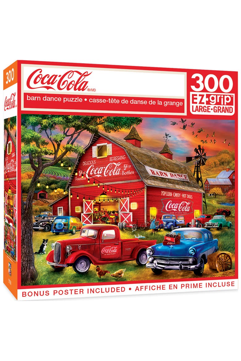 Coca-Cola Barn Dance 300 Piece Puzzle, Main, color, Multicolor