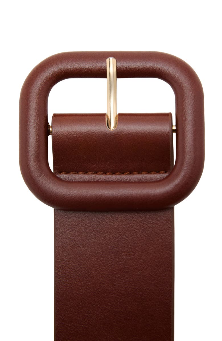 MANGO Faux Leather Belt, Alternate, color,