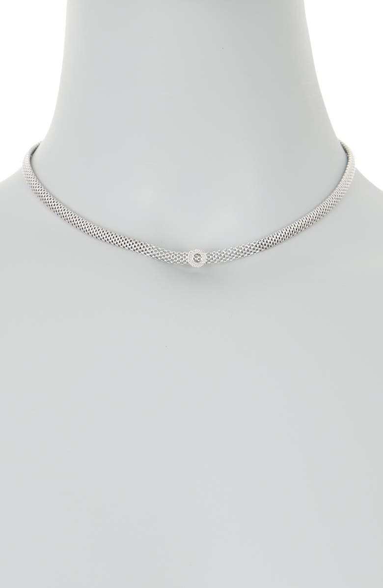 MESHMERISE 18K Gold Plated Diamond Necklace - 0.10 ctw, Alternate, color,