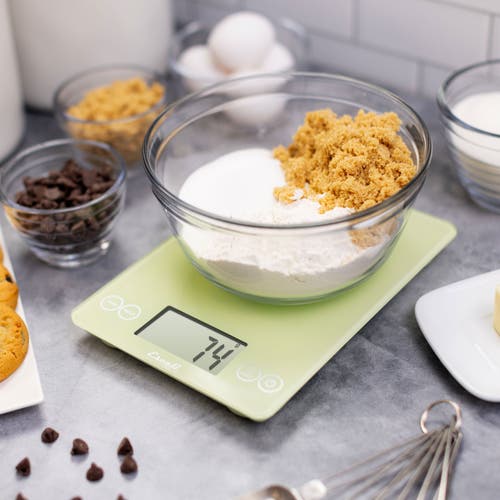 Escali Arti Classic Glass Digital Scale In Green