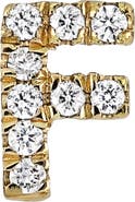 Bony Levy Icon Diamond Initial Single Stud Earring